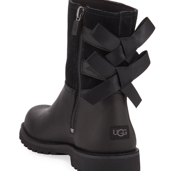 UGG Other - NIB Genuine Ugg K Tara Suede Leather Bow Boots New